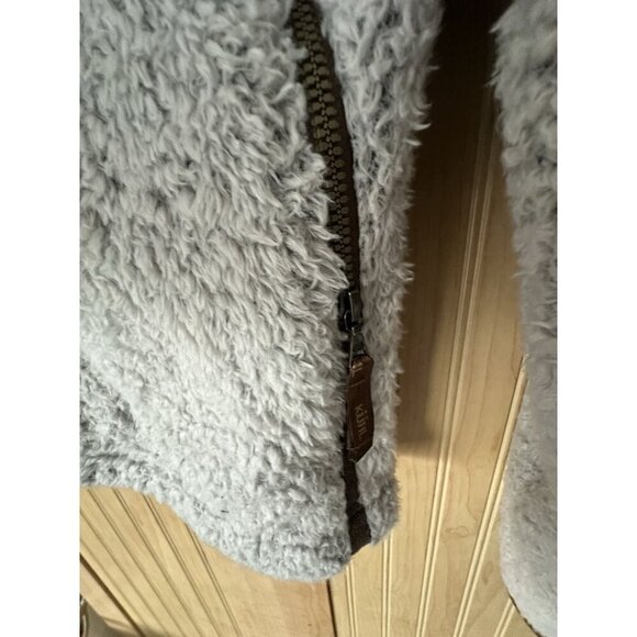 Kuhl Jacket Women Small Flight Sherpa Fleece Beige Fleece Hooded Full Zip - Picture 10 of 12